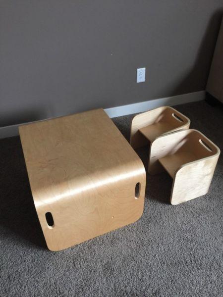 Toddler chair and table set