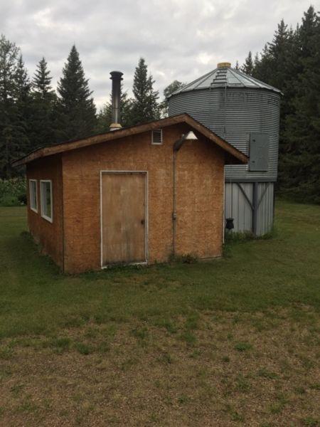 Coal burning furnace, bin, and building for sale