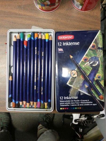 Inktense pencil crayons