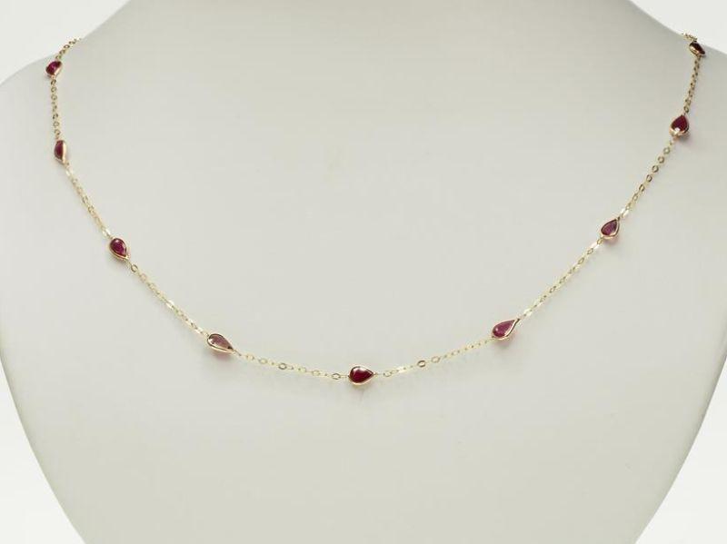10K Yellow Gold Ruby Necklace was $2250 new