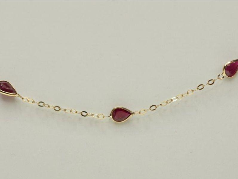 10K Yellow Gold Ruby Necklace was $2250 new