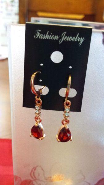 New 9k rose gold earrings