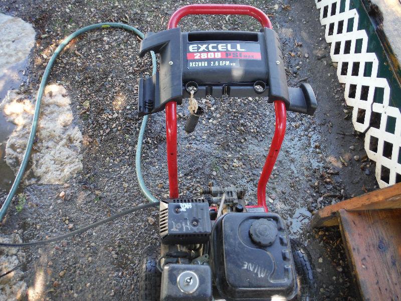 6.5 H.P.- PRESSURE WASHER WAND AND HOSE 2850 P.S.I