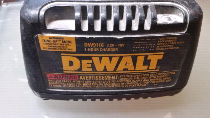Dewalt 18V Batteries and Chargers Two Good condition used Batte