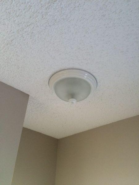 Three Ceiling light fixtures