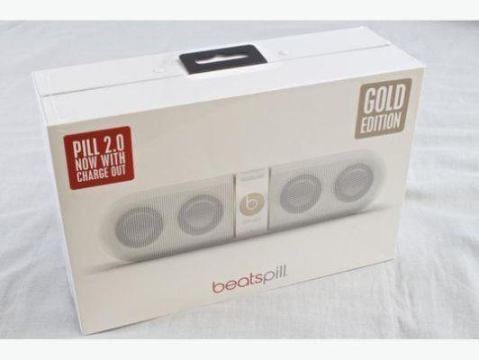 Beats Pill 24k White Gold edition wireless speakers