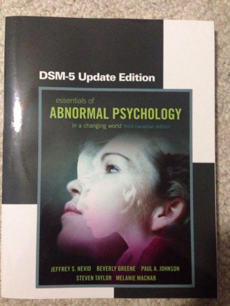 psy 223 ABNORMAL PSYCHOLOGY textbook