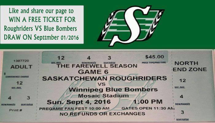 Free Ticket for Labour Day Game @ Mosaic Stadium