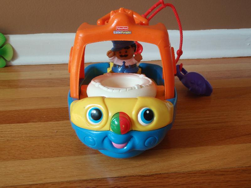Fisher Price Little People Fishing Boat