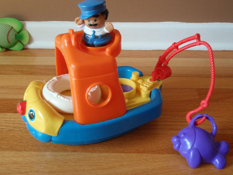 Fisher Price Little People Fishing Boat