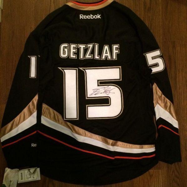 SIGNED Authentic Ryan Getzlaf Ducks Jersey *Brand New*