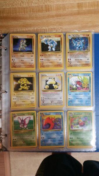 Binder full of old pokemon cards