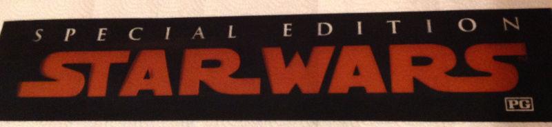 Star Wars Special Edition Theatre Marquee ..Rare !See other Ads