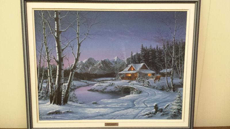 Winter Shadows -Fred Buchwitz Oil Painting