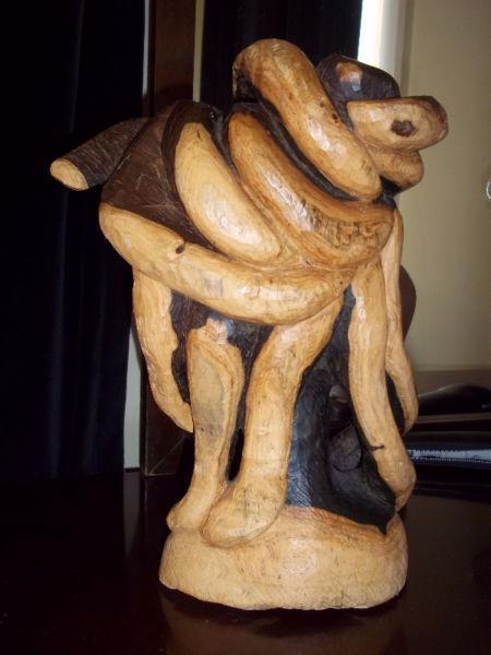 Sculpture from the roots ironwood