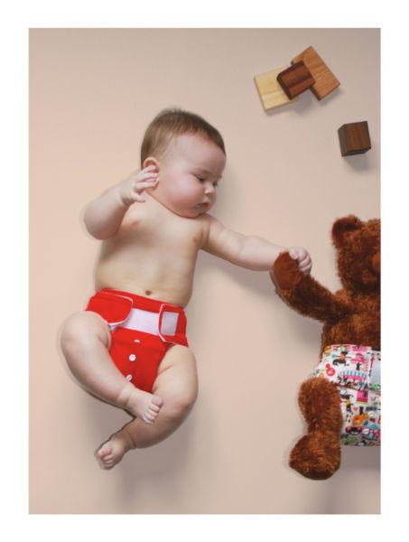 Cloth diaper, 2 years warranty + 2 bamboo inserts