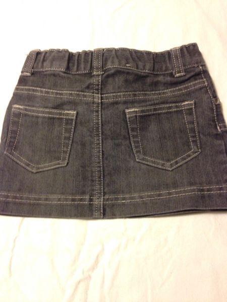 Joe Fresh black denim skirt/skort 3T