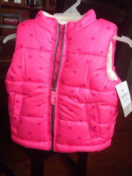 Wanted: Adorable Baby Puffy Vest, Carter's 6m, new with tags (was $28)