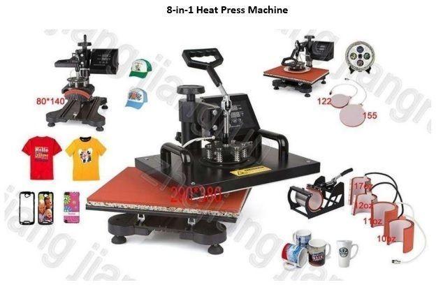 8-IN-I HEAT TRANSFER MACHINE (for Printing on Mugs,Plates,Shirts