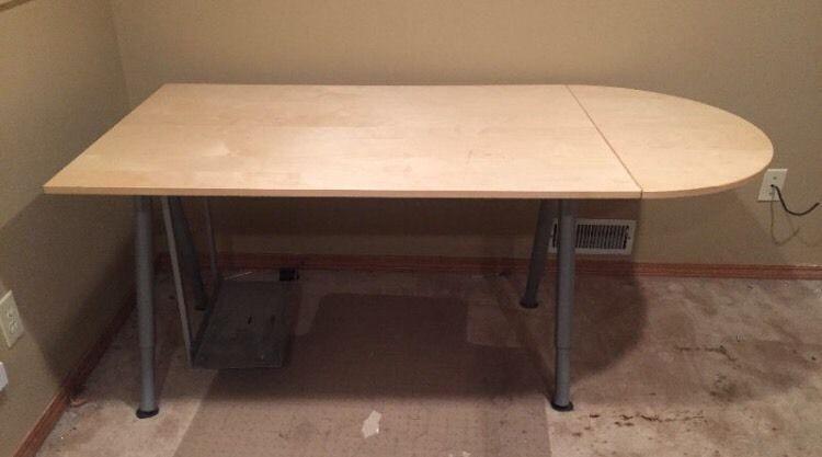 IKEA Birch desk with attachment $225