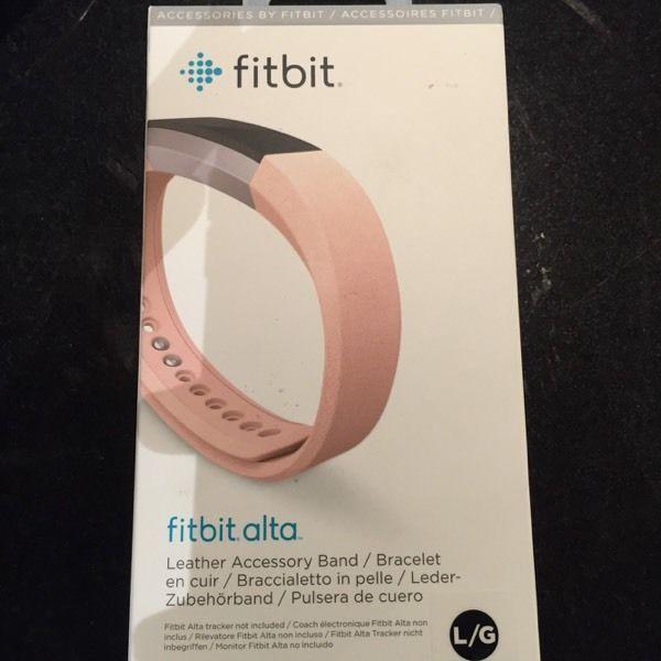 Wanted: Brand new sealed box leather Fitbit Alta band-Large