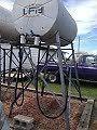 Multiple gas tanks with stands in good shape