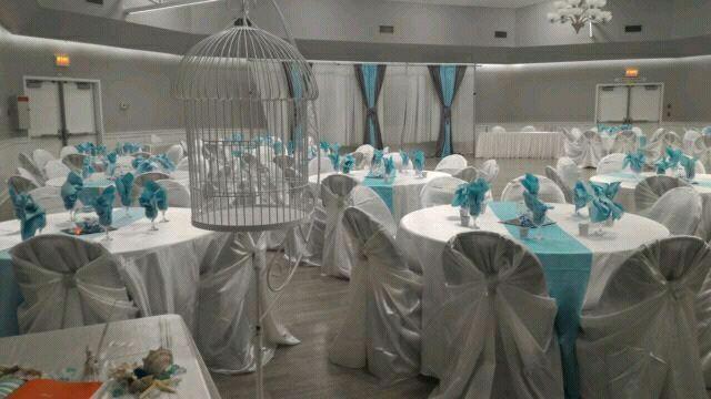 Universal chair covers and diamond tie sashes