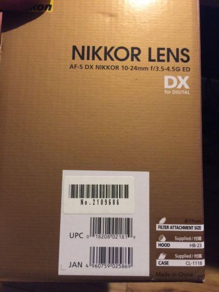 Nikon 10-24mm Lens