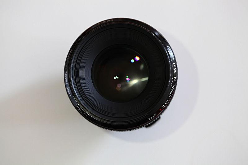 Canon EF 50mm f/1.2L USM Lens Ultrasonic with 72mm UV filter
