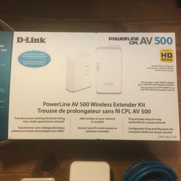 D-Link power line wireless extender