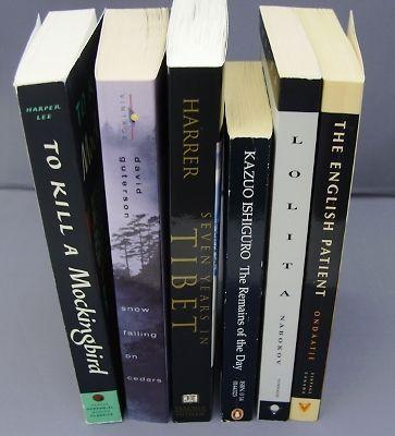 6 Paperback Books (now major motion pictures)