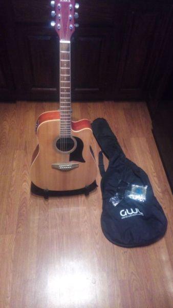 George Washburn Limited Electric Acoustic Guitar. LIKE NEW!
