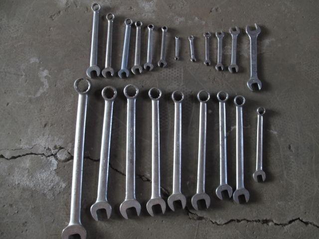 Jumbo sized vintage gray professioonal grade wrenches