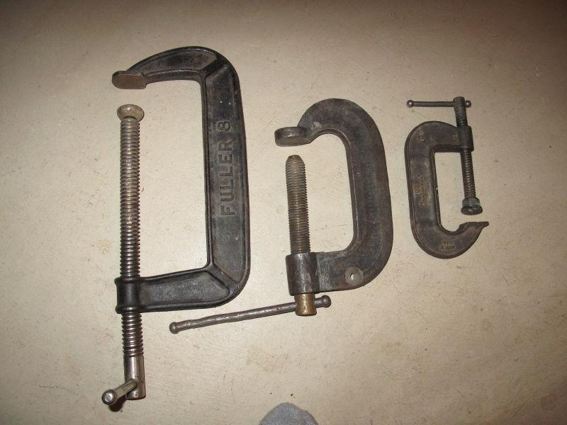 vintage heavy duty c clamps