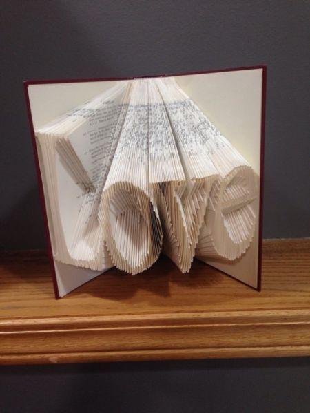 Folded Book Art - The perfect custom gift