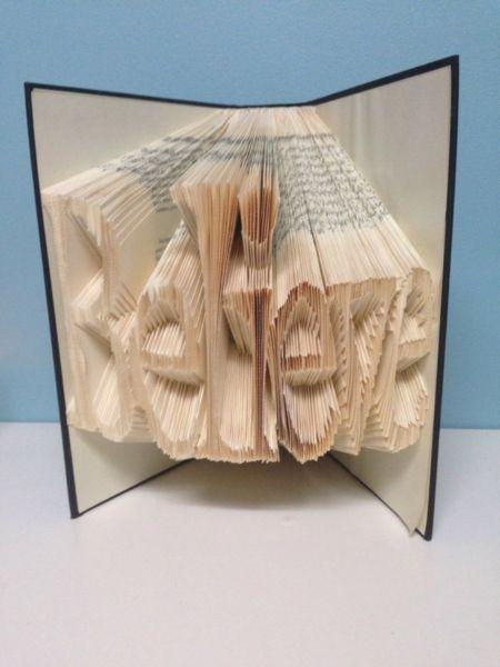 Folded Book Art - The perfect custom gift