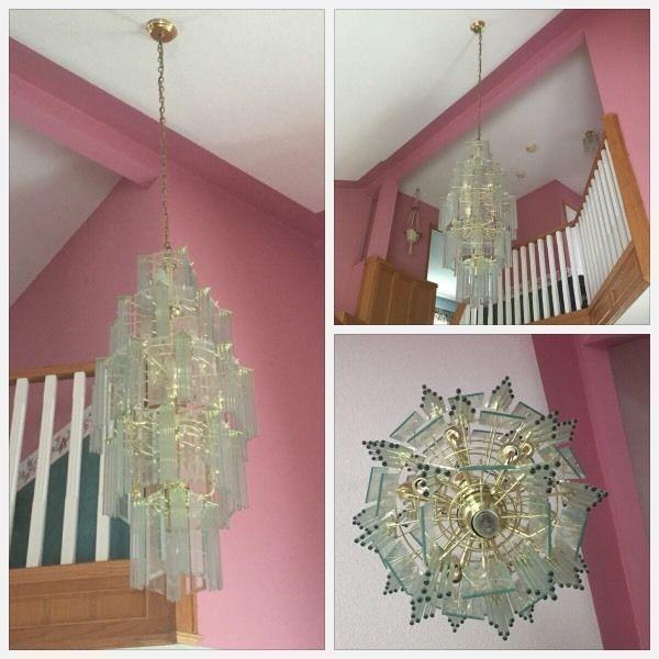 5 piece matching chandelier and light fixture set