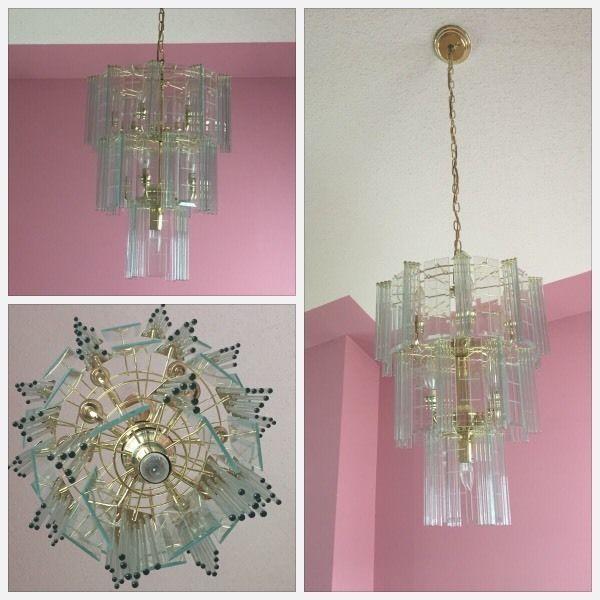 5 piece matching chandelier and light fixture set