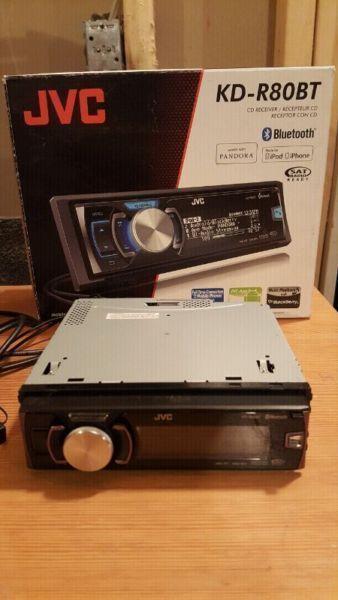 JVC KD-R80BT Multi Color CD Reciever Car Audio Deck