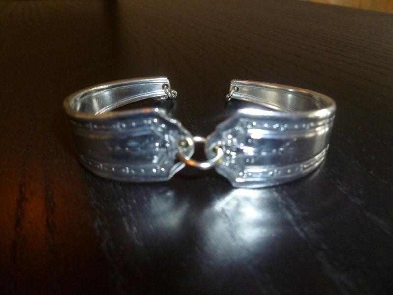 Unique vintage silver plated spoon bracelet just $10! Check out