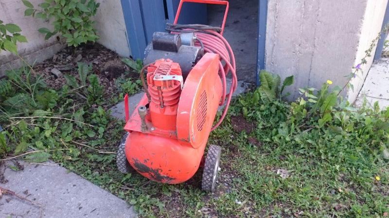 Air Compressor, With Miter Saw, Table Saw For $200