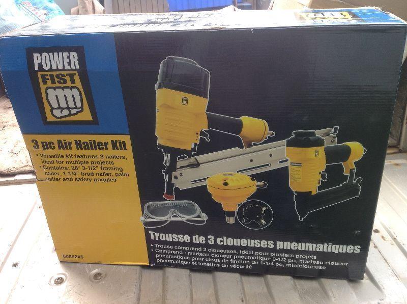 Brand new 3 pc air nailer set not even out of box