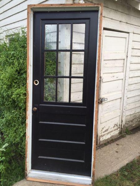 Antique wooden door 32x80