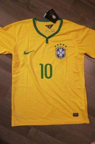 Neymar JR 2014 World Cup Brazil Home Jersey