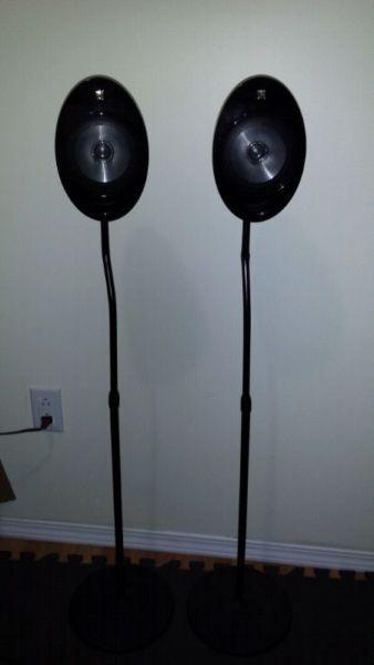 Kef hts 2000 satellite speakers with stands