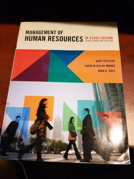 Management of human resources