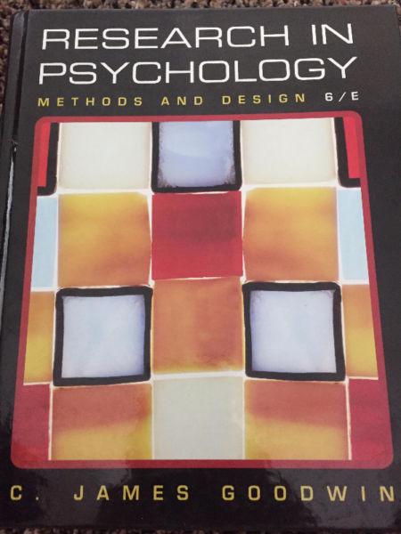 Psychology Textbook: Research In Psychology, 6th Edition