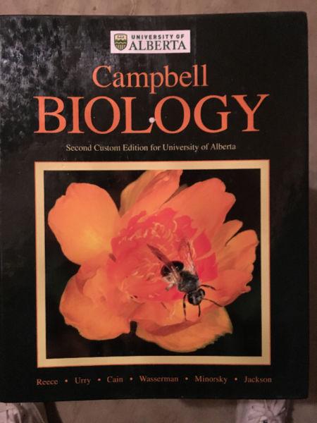 Biology- Campbell. Second custom edition university of