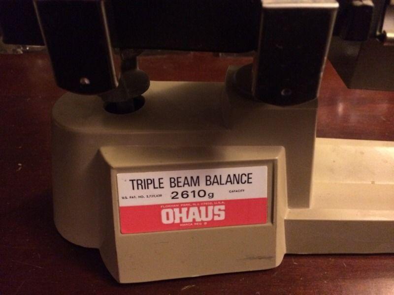 Ohaus triple beam balance scale like new