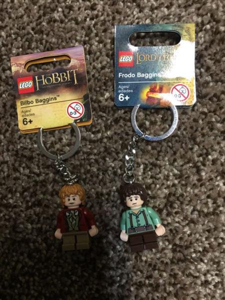 2 Lego keychains Lord of the Rings & The Hobbit